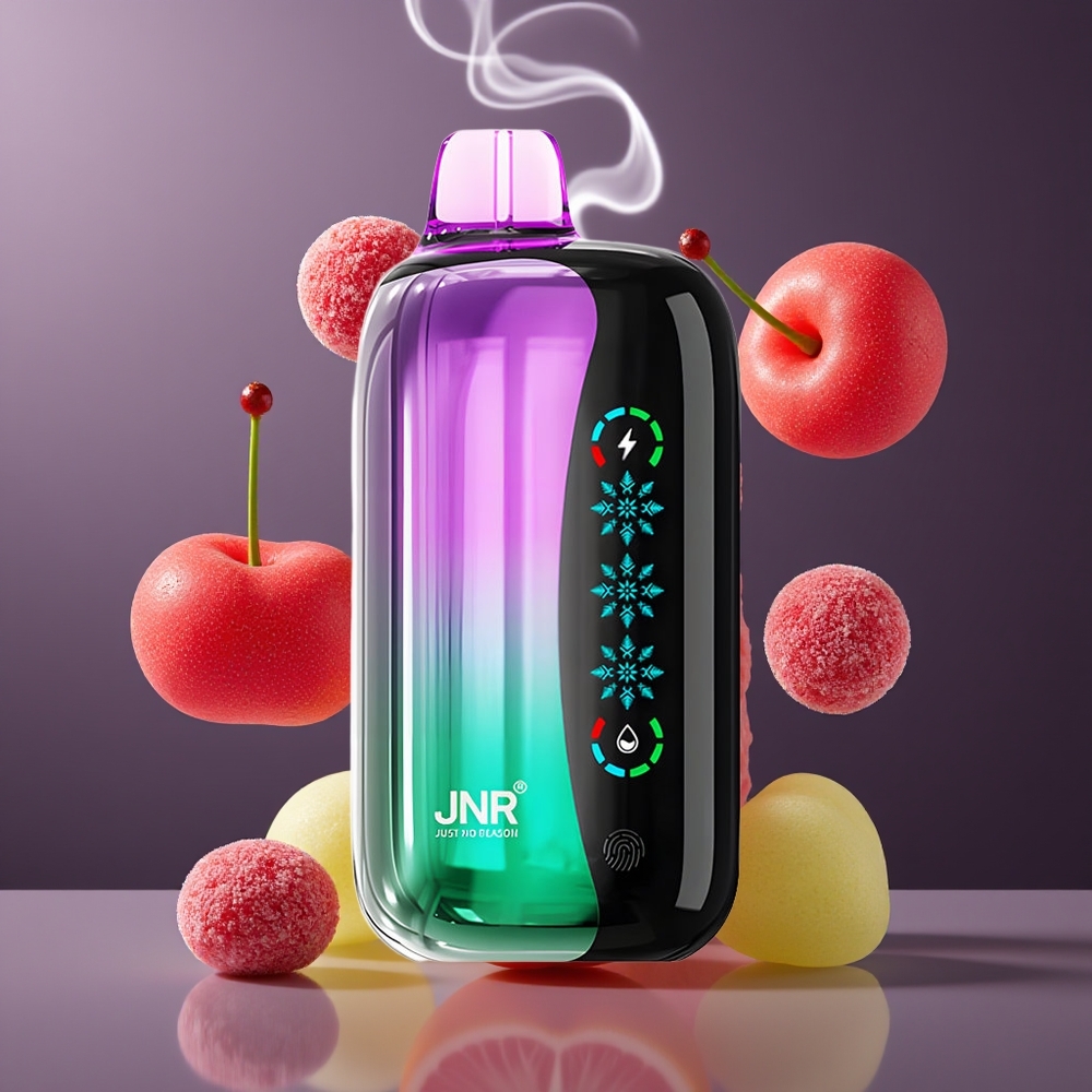 JNR Flex Ice 21000 Puffs Engangs Vape Dansk Engros med Justerbar Ice, 26ml E-væske og Tilpasselig Luftstrøm – Sure Gummibjørner