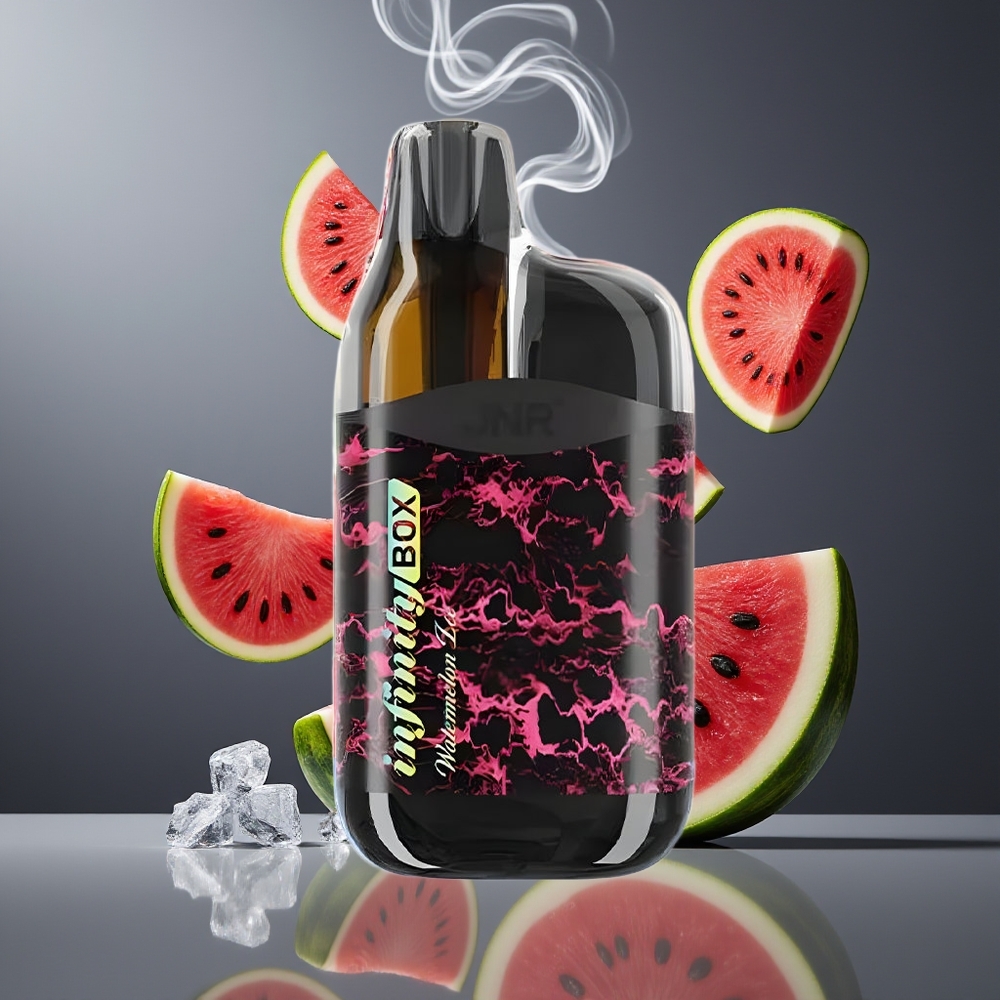 JNR Infinity Box 10700 Puffs Engangs Vape Dansk Engros - Vandmelon Is 2200mAh Batteri - 15ml E-væske - 2% Nikotin