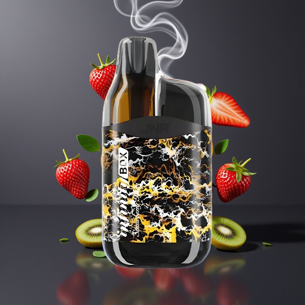 JNR Infinity Box 10700 Puffs Engangs Vape Dansk Engros med Jordbær Kiwi – 2200mAh Batteri, 15ml E-liquid, 2% Nikotin