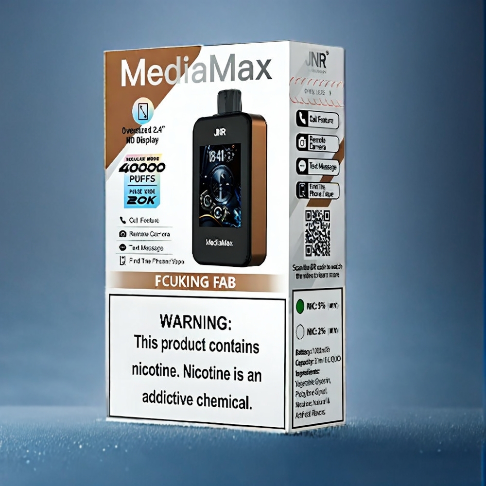 JNR MediaMax 40000 Puffs Dansk Engros med 21mL og Type-C Hurtigopladning