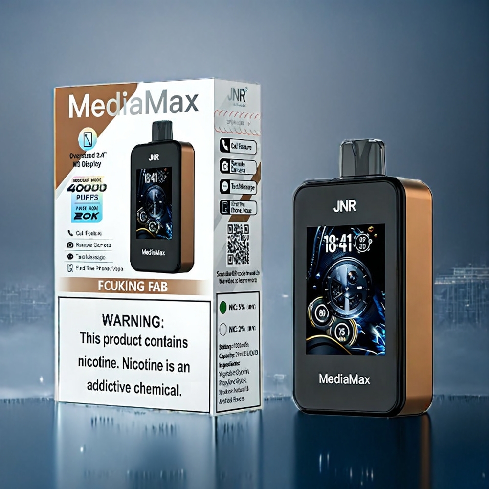 JNR MediaMax 40000 Puffs Dansk Engros med 21mL og Type-C Hurtigopladning