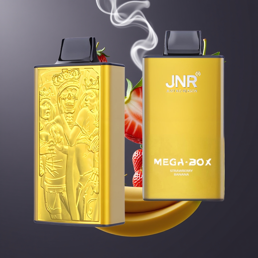 JNR Mega Box 25000 Puffs Disposable Vape Dansk Engros – Jordbær Banan med 30ml E-væske & 850mAh Batteri