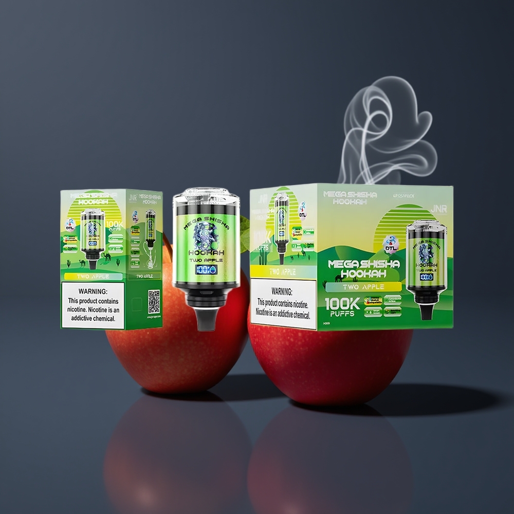 JNR Mega Shisha Hookah Dansk engros 100K Desktop Kompatibilitet med 60ml e-Liquid og 2200mAh Batteri