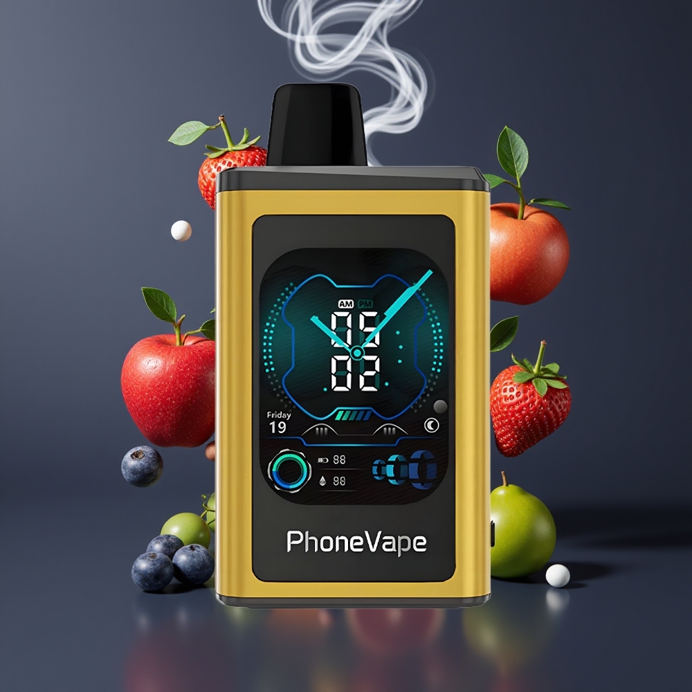 JNR PhoneVape 30000 puffs Dansk engros Genopladelig Turbo Luftstrøm Justerbar App Styret Skærm