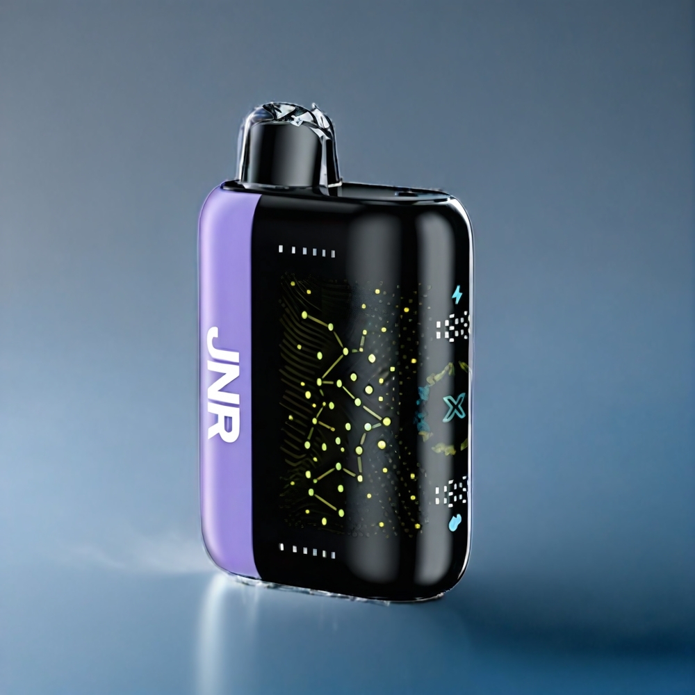 JNR Plus-X 26000 Puffs Dansk Engros - Blå Brzz Kirsebær med 28ml E-væske og Type-C Hurtigopladning