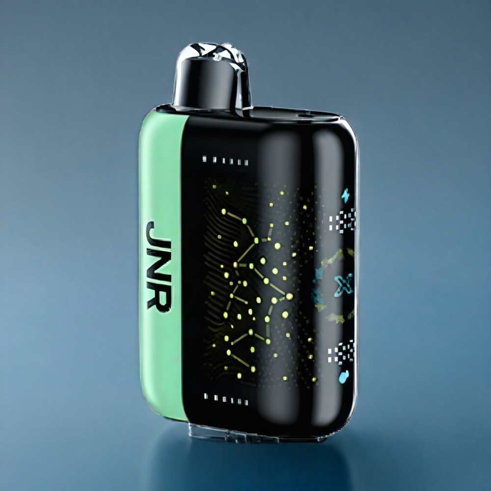 JNR Plus-X 26000 Puffs Dansk Engros med 28ml E-væske, 2% Nikotin og Jordbær-Kiwi Smag