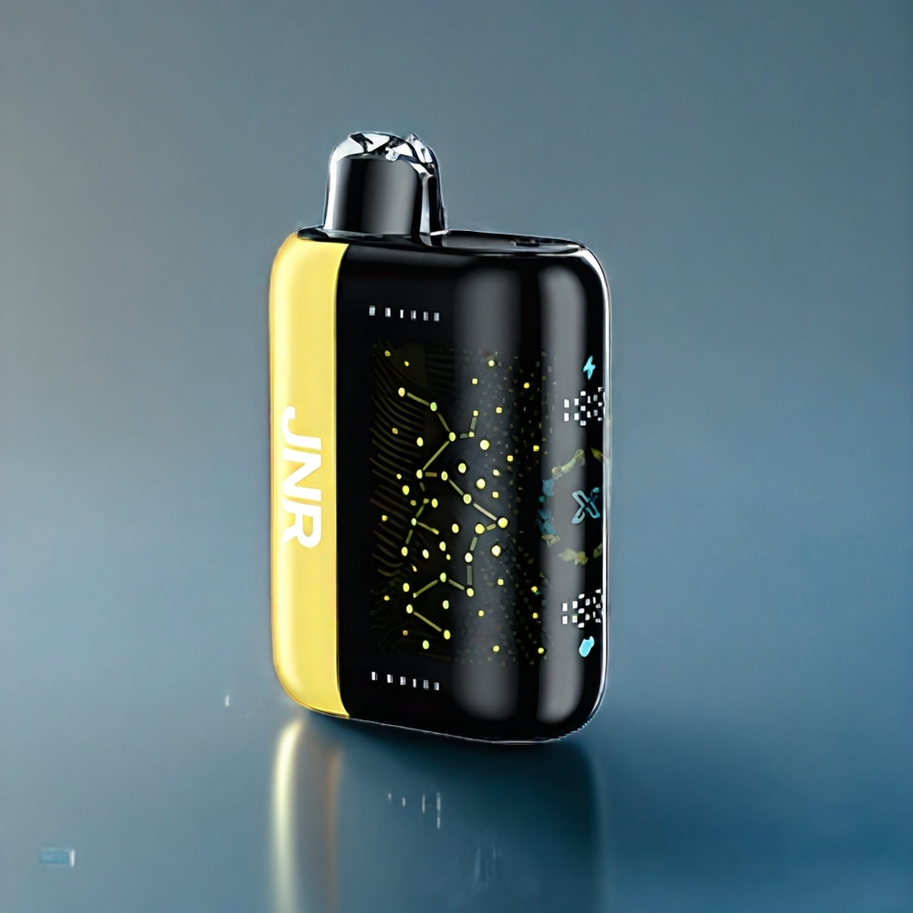 JNR Plus-X 26000 Puffs Dansk engros med 28ml e-væske, 2% nikotin og Dobbelt mesh spole - Jordbær Banan