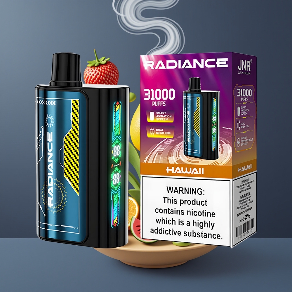 JNR Radiance 31000 Puffs Disposable Vape Dansk Engros med 28ml E-liquid og Type-C Opladning
