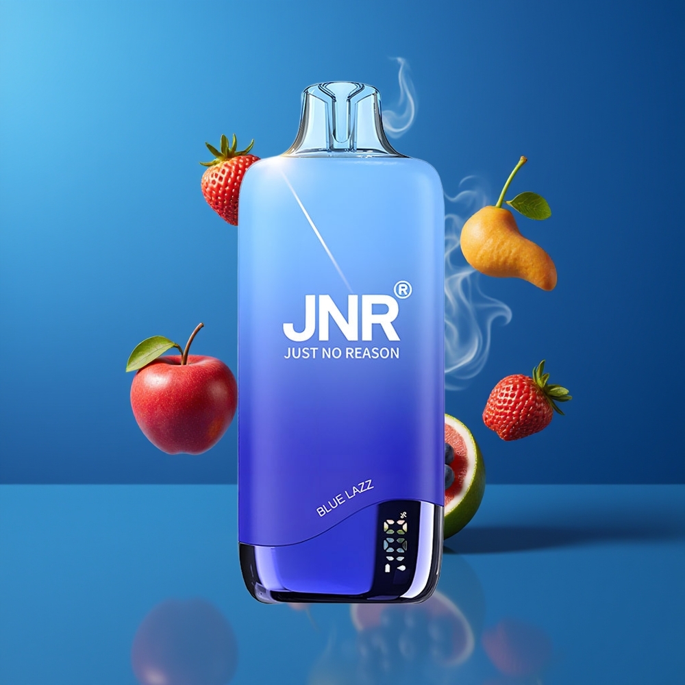 JNR Rainbow 10500 Puffs Engangs Vape Dansk Engros – 600mAh Battery, 18ml Tank, Blå Lazz