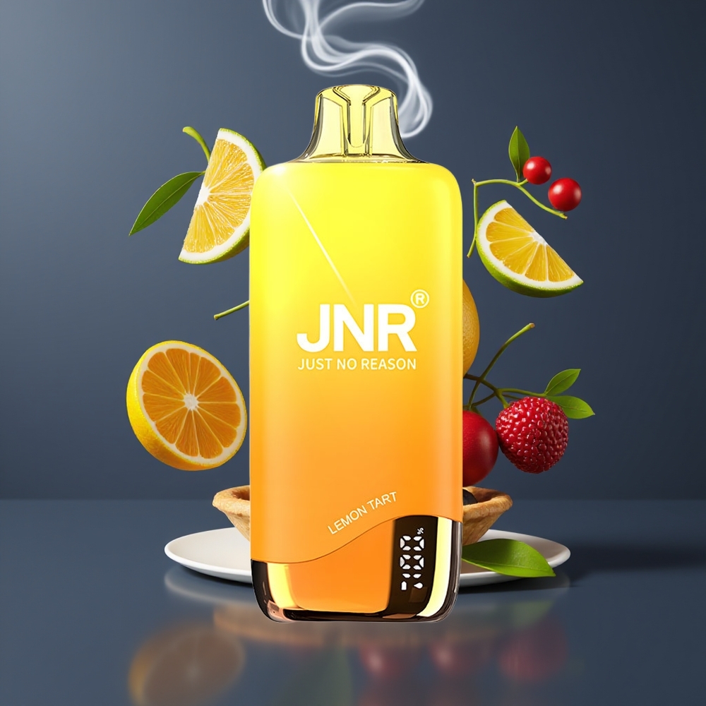 JNR Rainbow 10500 Puffs Engangs Vape Dansk Engros – Citrontærte, 18ml e-Liquid, 0.8ohm Mesh Coil