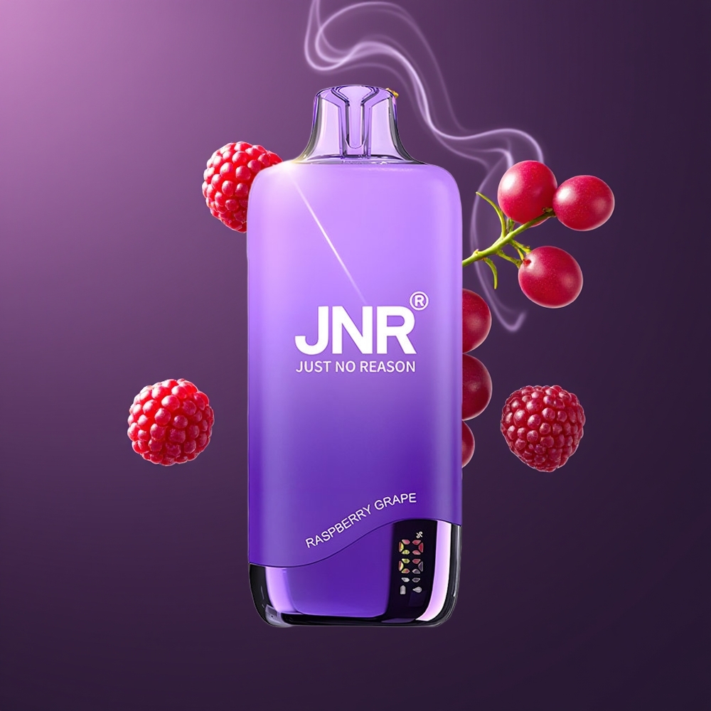 JNR Rainbow 10500 Puffs Engangs Vape (Dansk engros) – Hindbær Drue, 600mAh, 18ml, USB-C