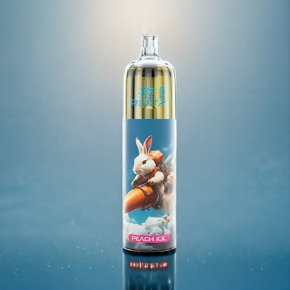 JNR Rocket X 12400 Puffs Fersken Is Dansk engros med Type-C opladning og justerbar airflow