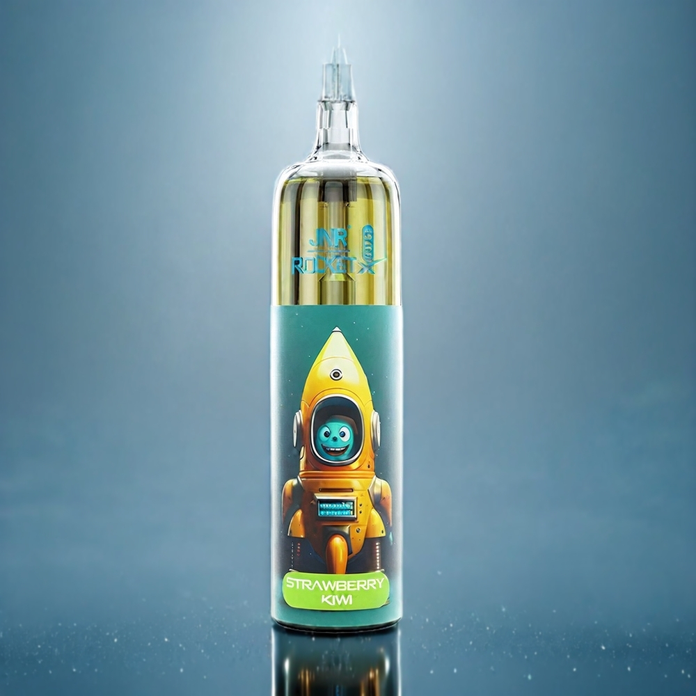 JNR Rocket X 12400 Puffs Jordbær Kiwi Dansk engros - Kompakt, Type-C, RGB-lys, Justerbar Luftventil