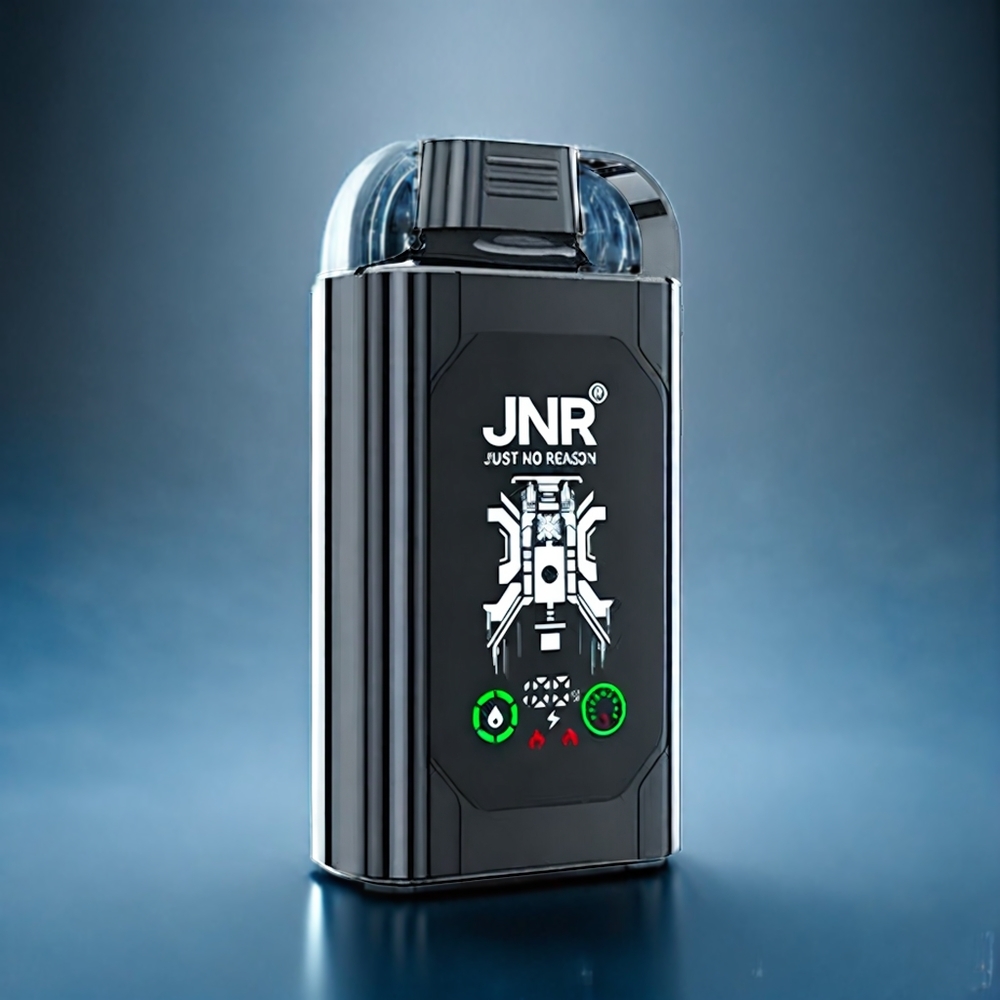 JNR Shisha Box 20500 Puffs Dansk engros med HD Display, 1000mAh, Type-C opladning og Jordbær-Vinbær smag