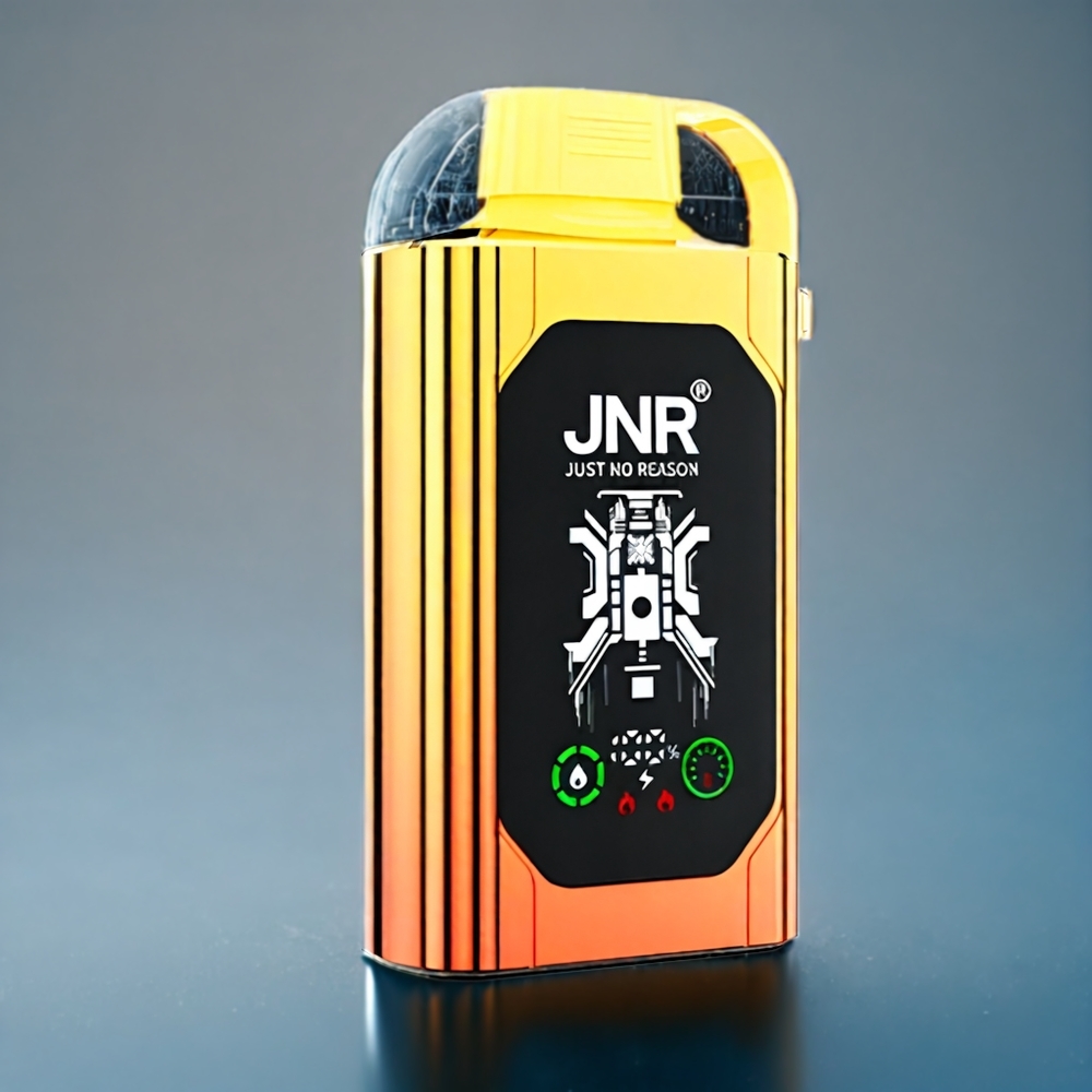 JNR Shisha Box 20500 Puffs Juicy Peaches Dansk Engros med HD Display, 1000mAh, Type-C Hurtigopladning