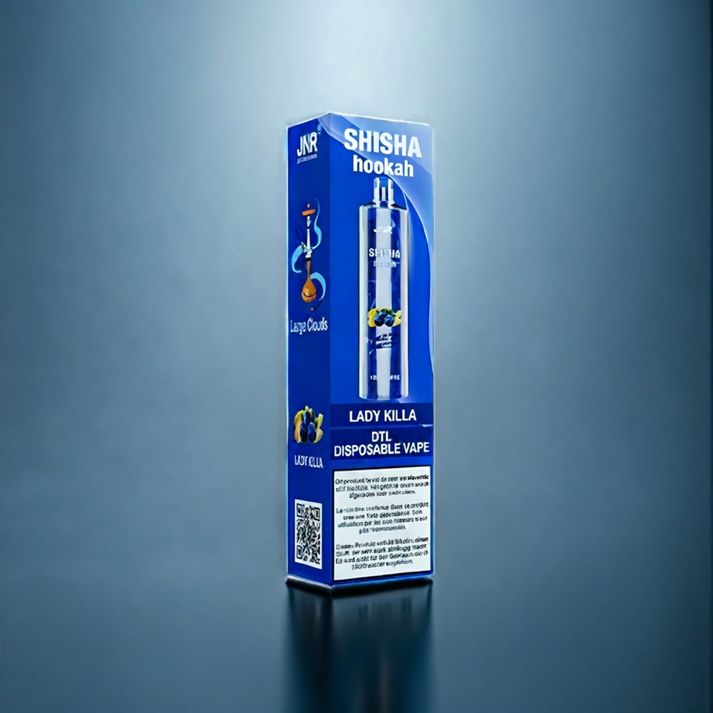 JNR Shisha Hookah 12000 Puffs Dansk Engros - 750mAh, 24ml, 0.6 Ohm Mesh spole, Type-C