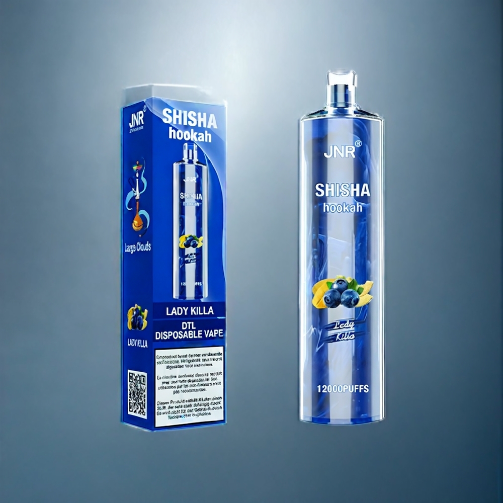 JNR Shisha Hookah 12000 Puffs Dansk Engros - 750mAh, 24ml, 0.6 Ohm Mesh spole, Type-C