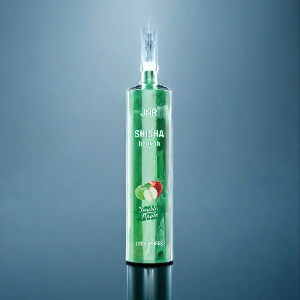 JNR Shisha Hookah 12000 Puffs Dansk Engros - 750mAh, 24ml, 0.6 Ohm Mesh spole, Type-C, Dobbelt Æble