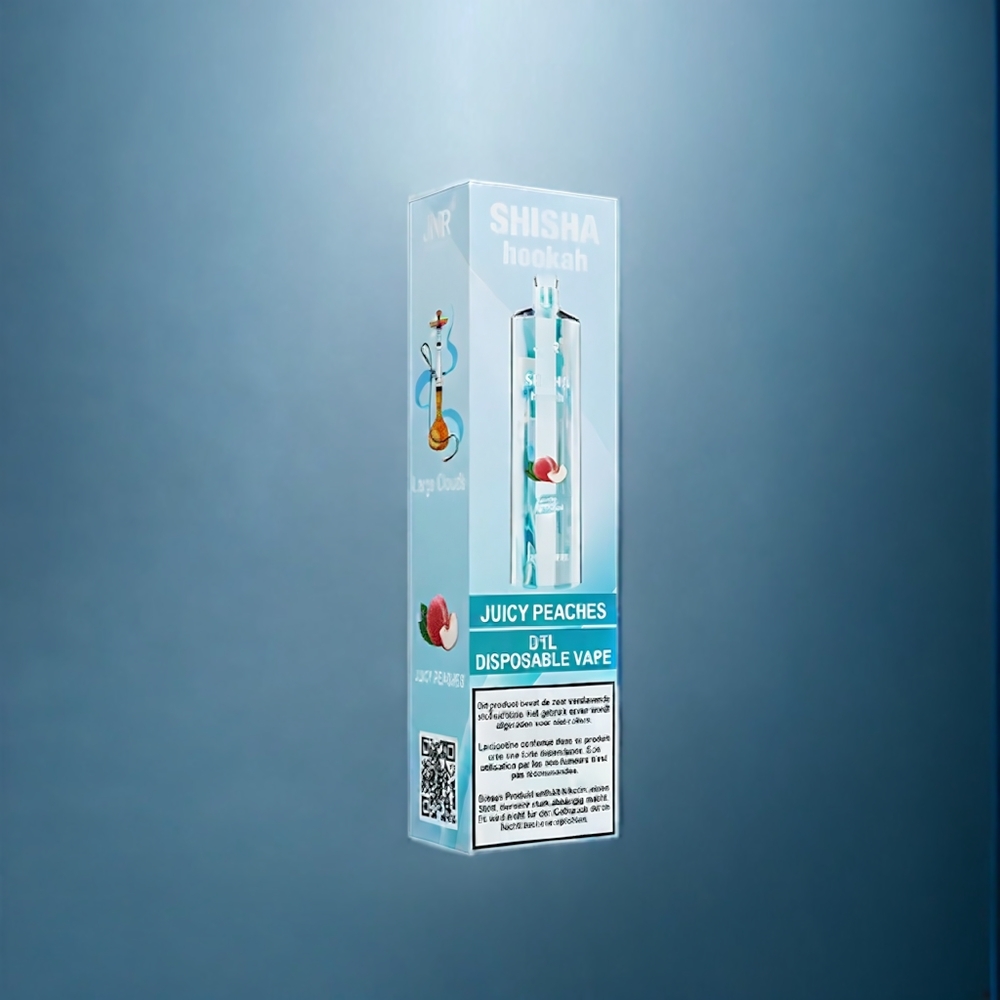 JNR Shisha Hookah 12000 Puffs Dansk engros med 24ml e-væske og 750mAh batteri - Saftige Ferskner