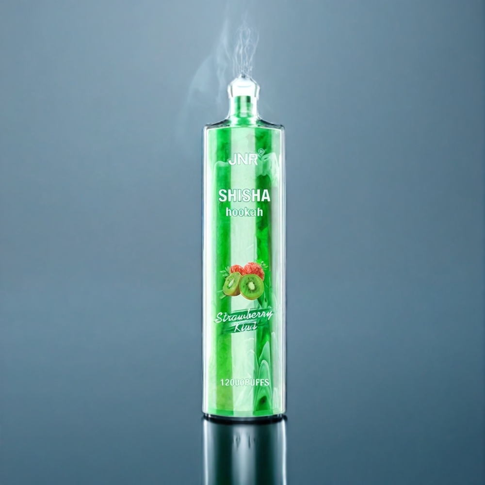 JNR Shisha Hookah 12000 Puffs Dansk engros med 750mAh batteri og jordbær kiwi smag