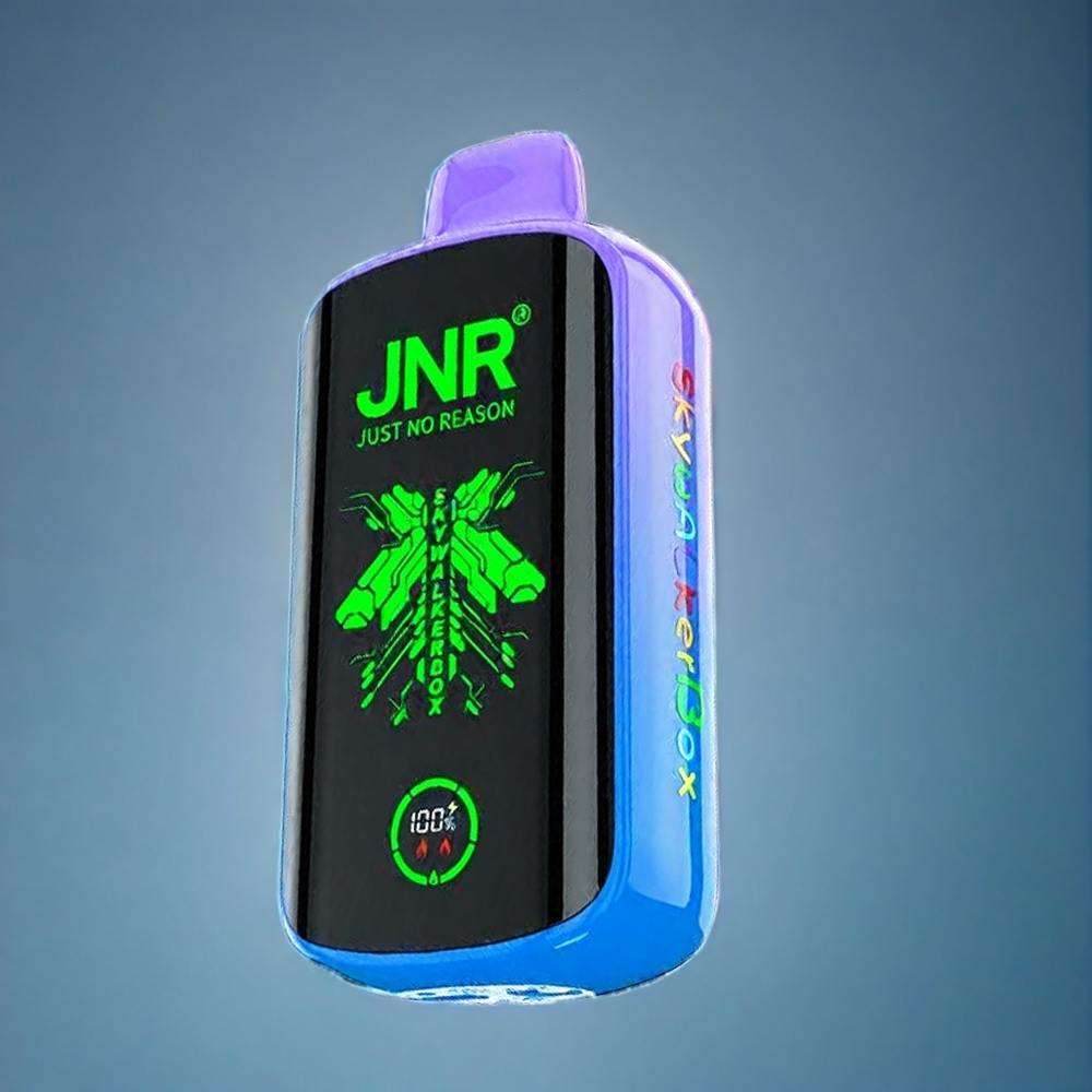 JNR Skywalker Box 21000 Puffs Dansk Engros - 850 mAh, 25ml, Dobbelt mesh spole, Type-C, Blå Hindbær Is