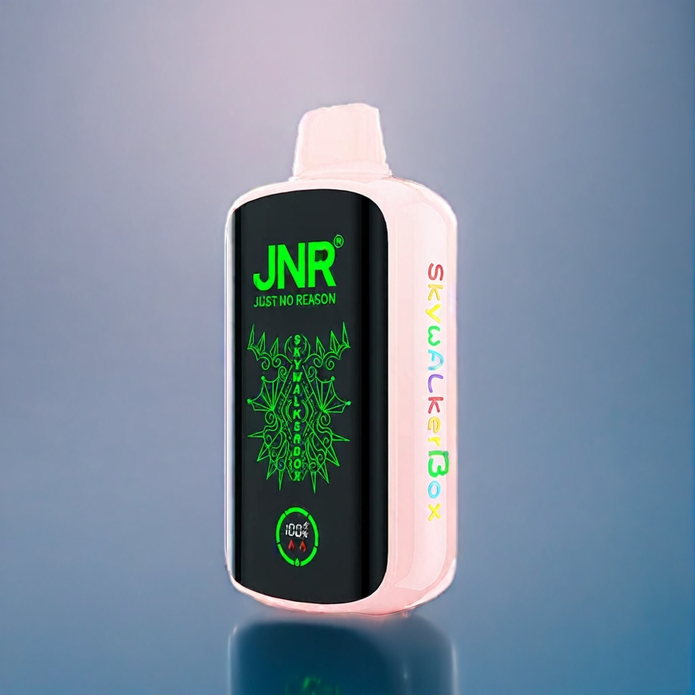 JNR Skywalker Box 21000 Puffs Dansk engros med 25ml e-væske og Type-C opladning - Jordbær Is