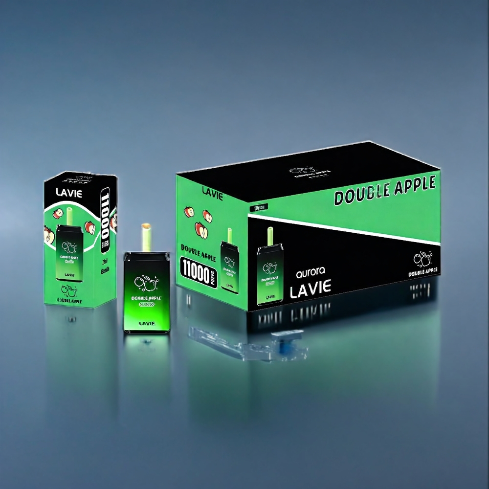 LAVIE Aurora 11000 Puffs Dansk Engros - Dobbelt Æble - 22ML - Type C