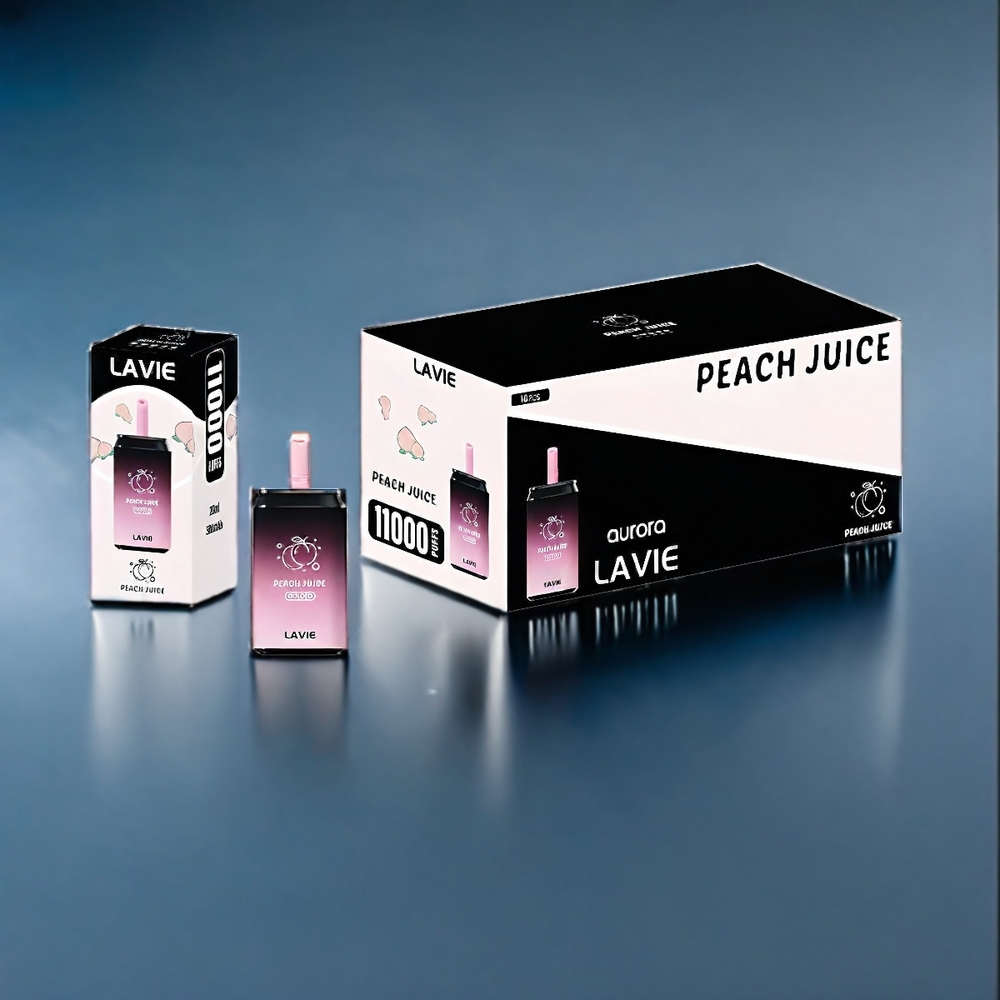 LAVIE Aurora 11000 Puffs Dansk Engros - Ferskenjuice (0%, 2%, 5% Nikotin, 22ML, Type C)