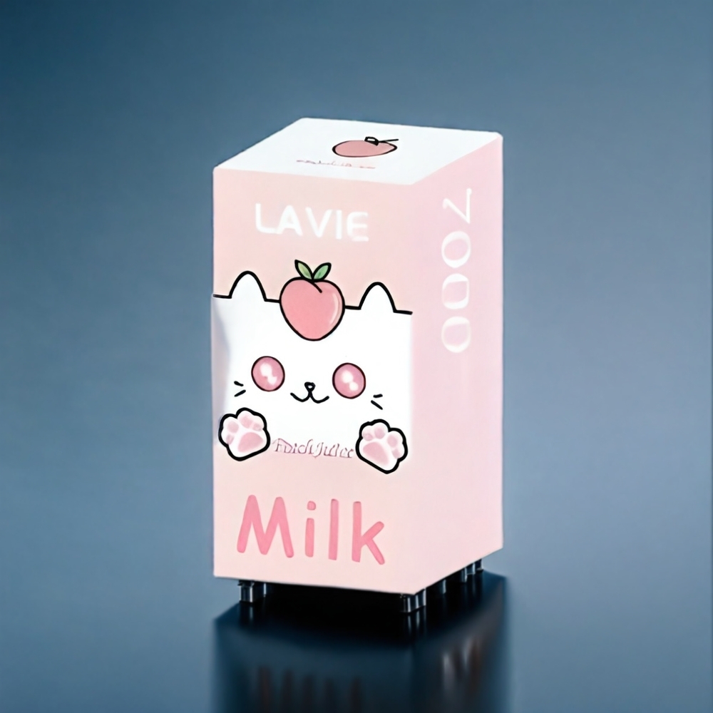 LAVIE Milk 7000 Puffs Dansk engros - 16ML, Type C, 0%/2%/5% Nikotin og LAVIE Milk 7000 Puffs Ferskenjuice