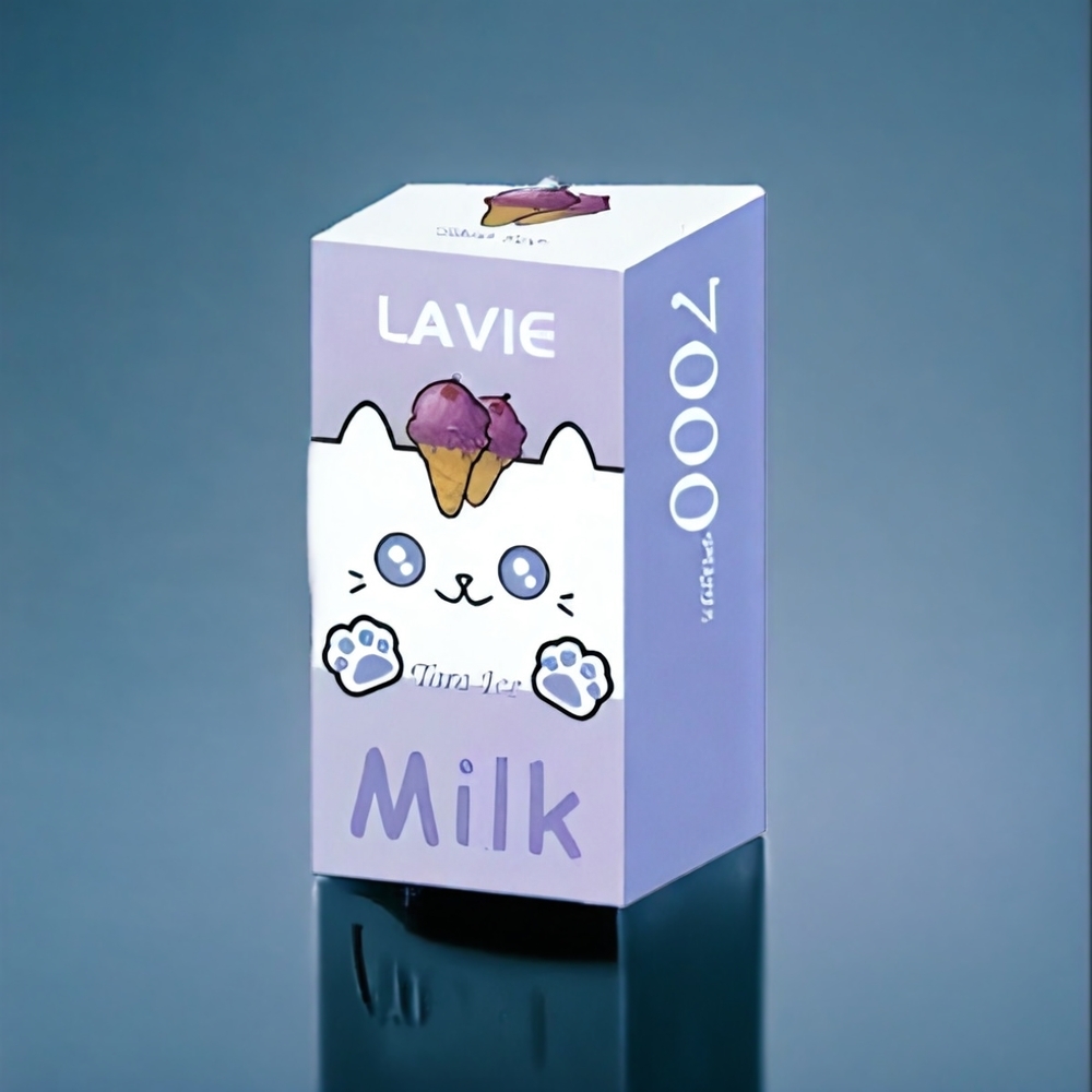 LAVIE Milk 7000 Puffs Dansk engros - Taro Is - 16ML - 5% Nikotin