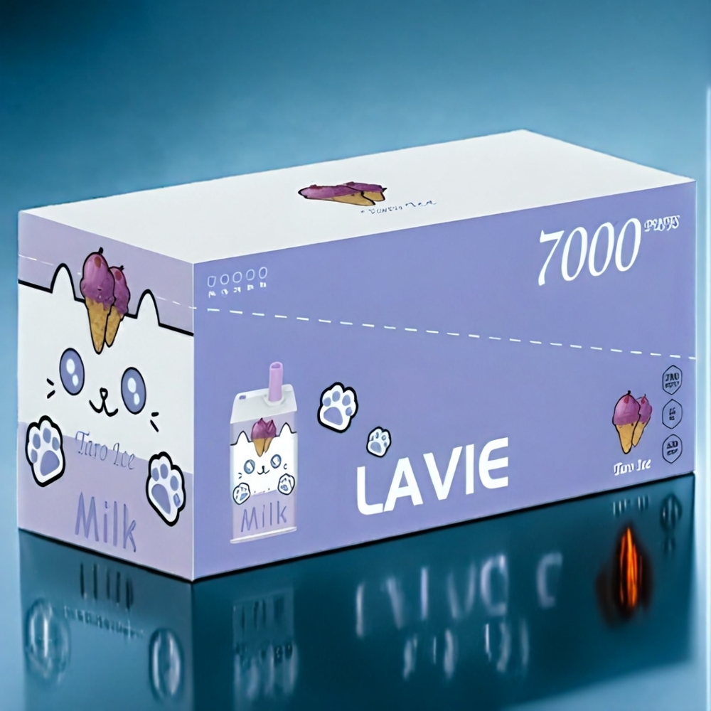 LAVIE Milk 7000 Puffs Dansk engros - Taro Is - 16ML - 5% Nikotin