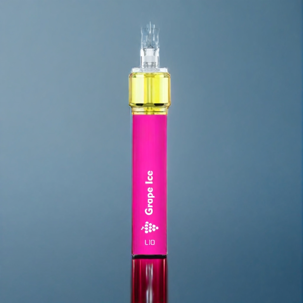 LIO Bee18 Max 2500 Puffs Engangs Vape Dansk Engros - Vinis Is (Grape Ice) - 1300mAh, 6.5ml, 5%/3% Nikotin