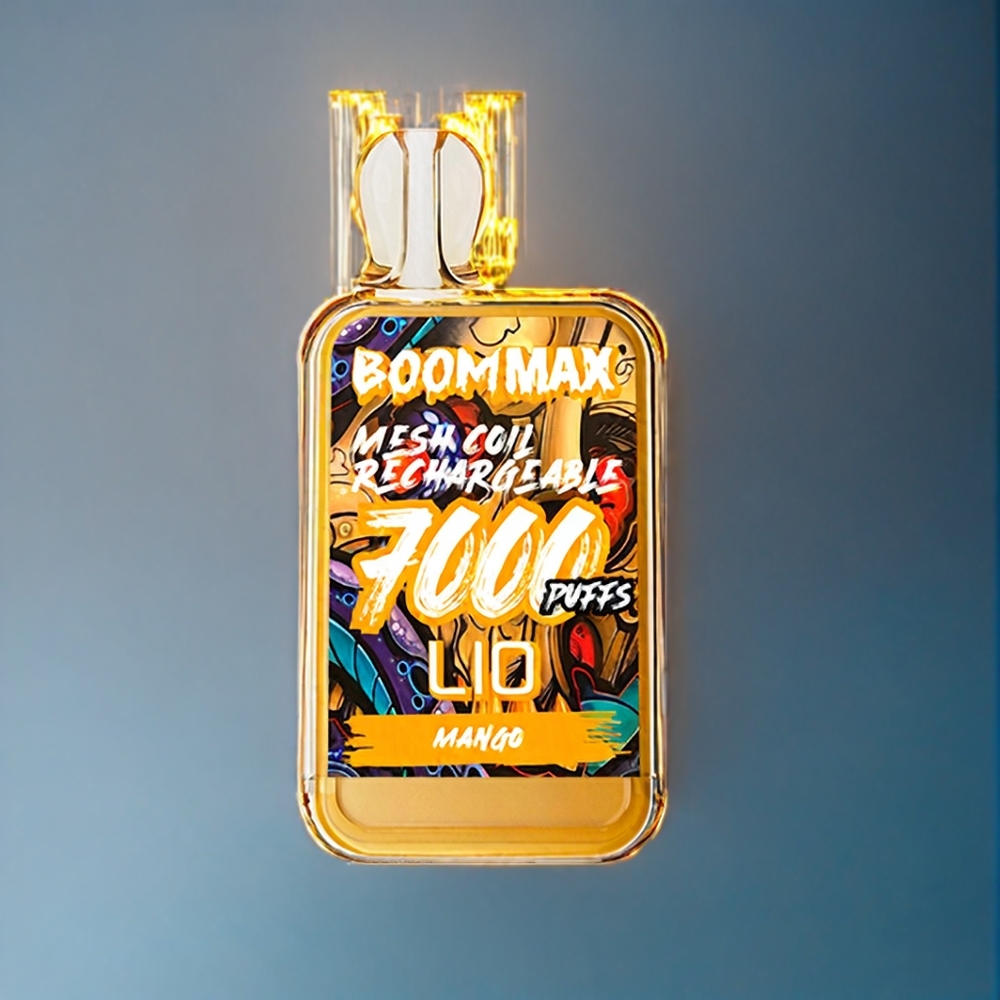 LIO BOOM MAX 7000 Puffs Engangs Vape Dansk Engros - Mango, 15ml, 650mAh, Type-C