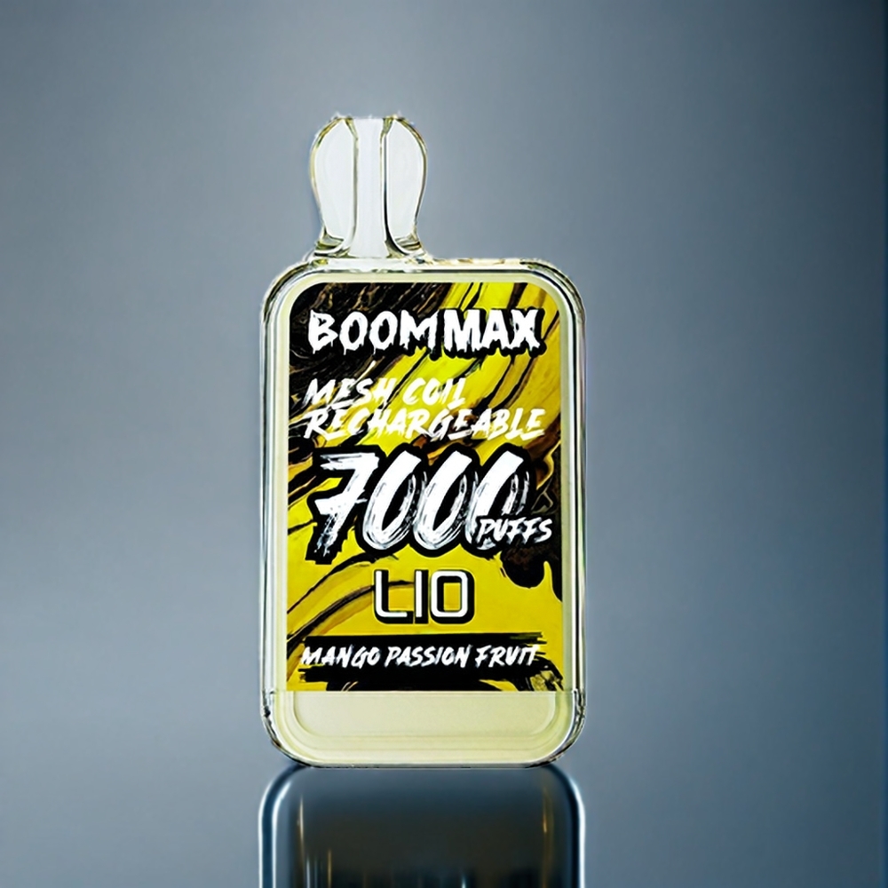 LIO BOOM MAX 7000 Puffs Engangs Vape Dansk Engros - Mango Passionsfrugt - 15ml E-væske, 650mAh