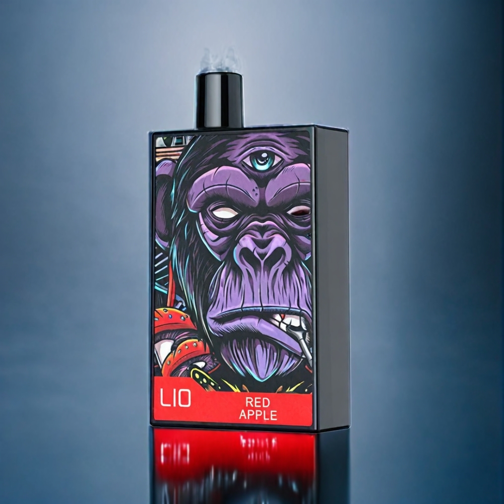 LIO CAPO 4500 Puffs Engangs E-cigaret Dansk Engros - Rød Æble (600mAh, Type-C, 12ml)