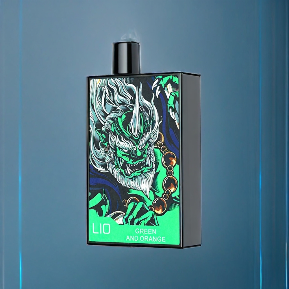 LIO CAPO 4500 Puffs Engangs Vape Dansk Engros - Grøn og Orange - 12ml E-væske - 600mAh Batteri