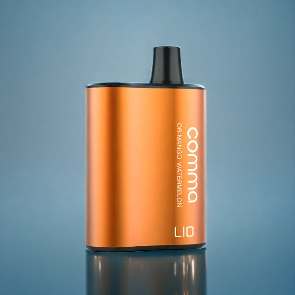 LIO COMMA 5000 Puffs Engangs Vape Dansk Engros - 900mAh Batteri, Type-C Opladning, Mango Vandmelon