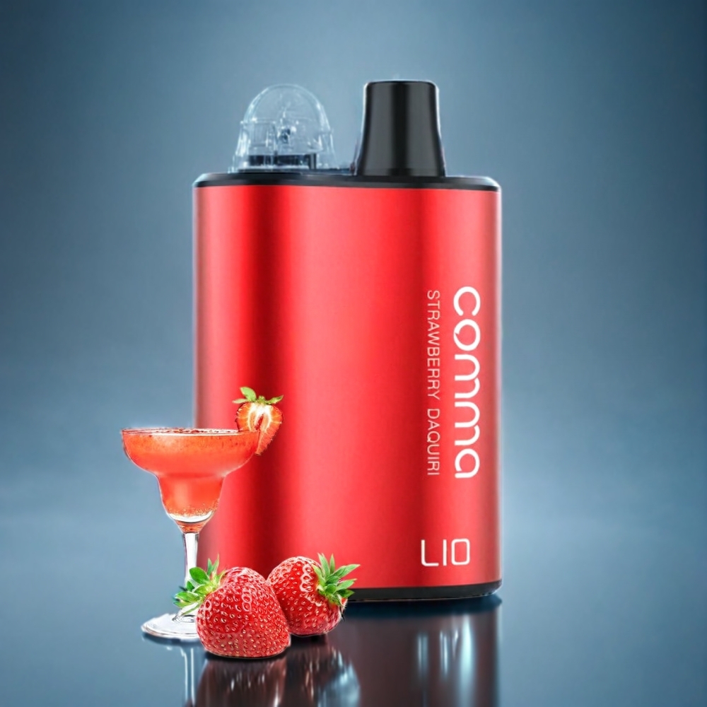 LIO COMMA 5000 Puffs Engangs Vape Dansk Engros - Jordbær Daiquiri, 15 ml, 900mAh, Type-C