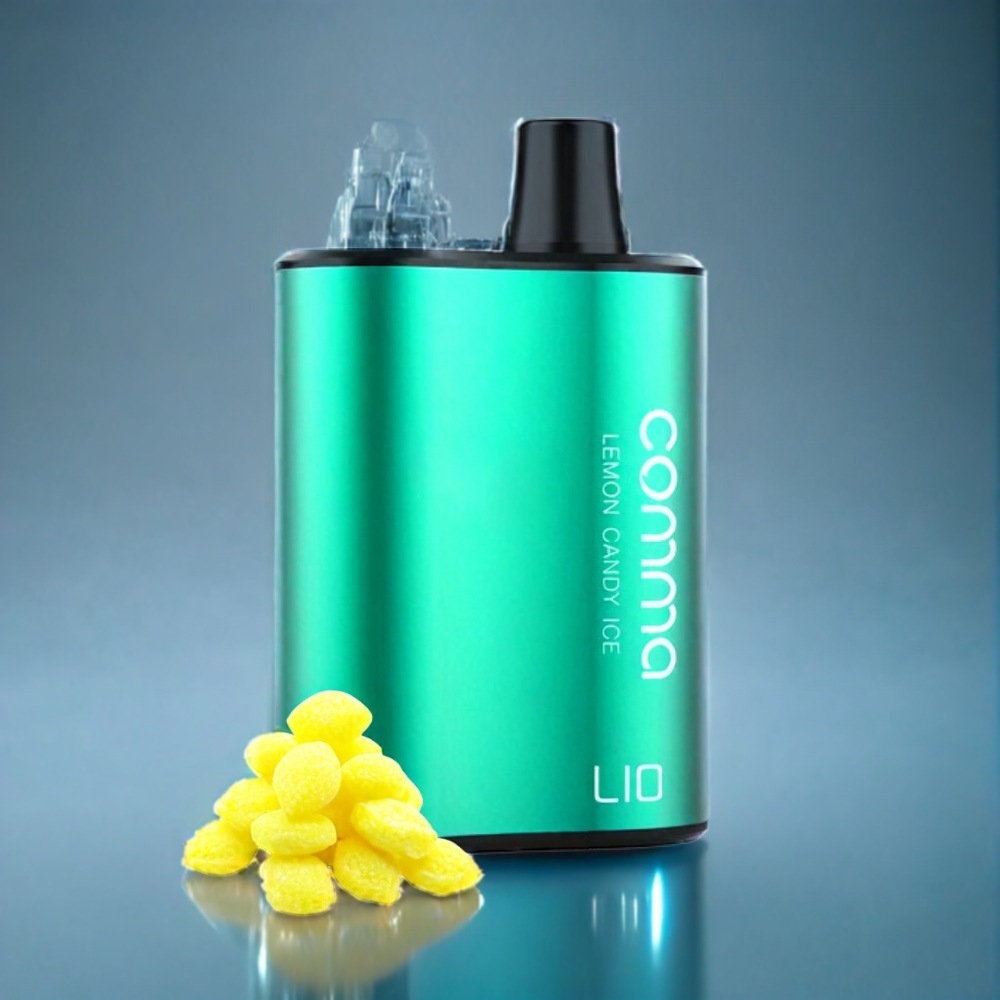 LIO COMMA 5000 Puffs Engangs vape Citronslik Is Dansk engros - 15 ml / 900mAh / Type-C