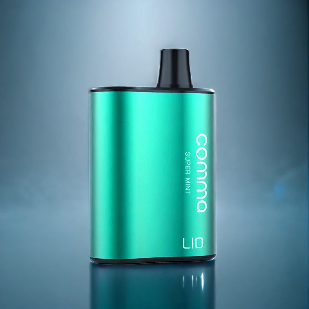 LIO COMMA 5000 Puffs Engangs vape Dansk Engros - Super Mynte (900mAh, Type-C, 15 ml)
