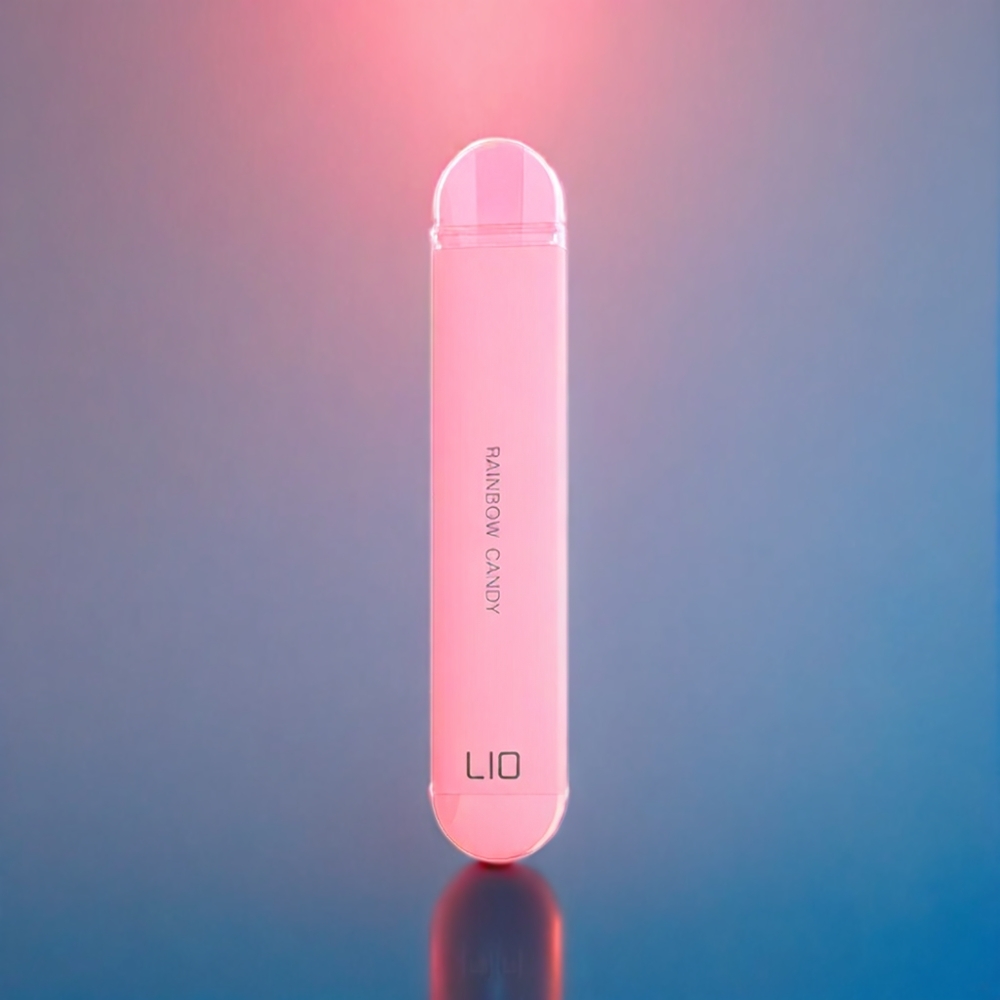 LIO NANO X 600 Puffs Engangs Vape Dansk Engros - Regnbue Slik (Aluminiumlegering, 500mAh, 2ML)