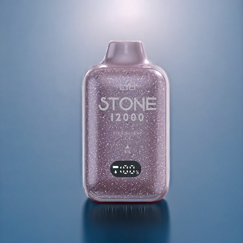 LIO Stone 12000 Puffs Dansk Engros Engangs vape Jordbær Is med 18ML E-væske og Type-C Opladning