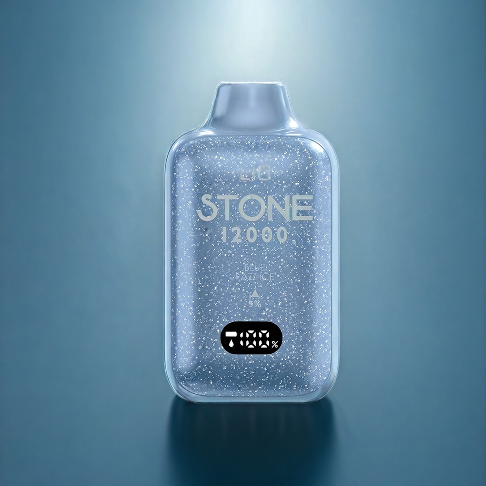 LIO Stone 12000 Puffs Engangs Vape Dansk Engros - Blå Hindbær Is - 18ML / 550mAh / Type-C