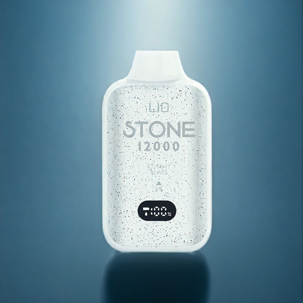 LIO Stone 12000 Puffs Engangs Vape Dansk Engros med Gummibjørne Smag - 18ML E-væske, 550mAh, Type-C Opladning