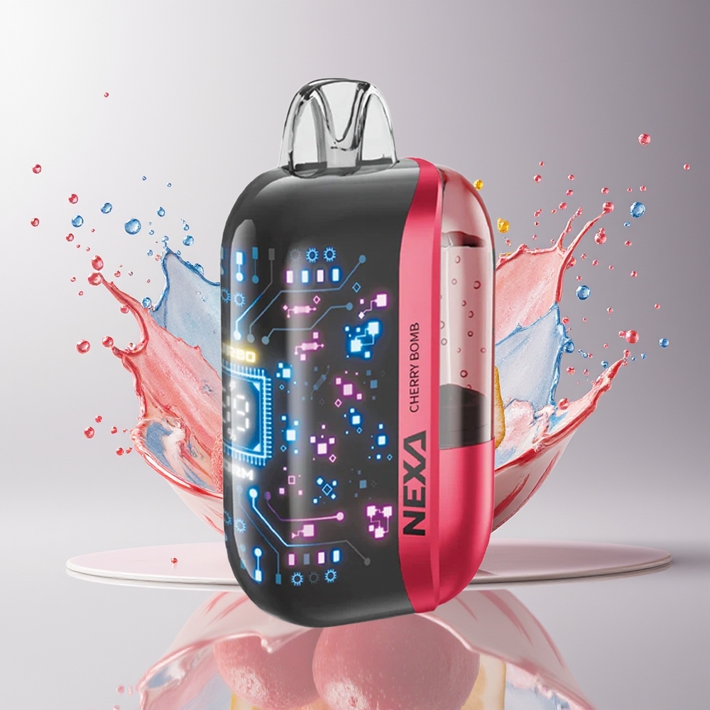 NEXA Ultra 50K Engangs Vape Dansk Engros med 20ml Kapacitet, 50000 Puff og Kirsebær Smag