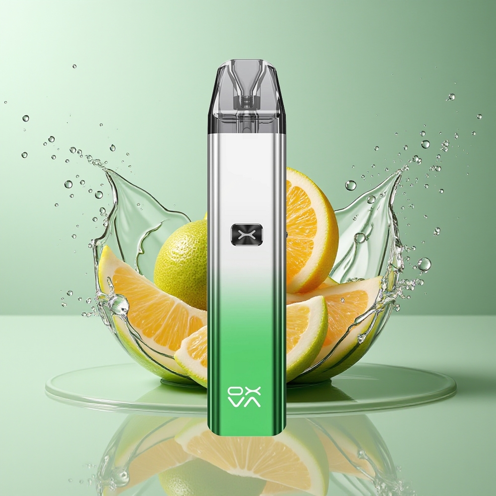 Oxva Xlim C Dansk Engros Pod Kit med 900mAh Batteri og 25W i Glansfuld Grøn Sølv