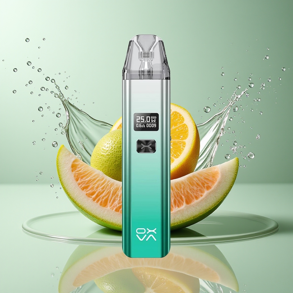 Oxva Xlim Pod Dansk Engros – 25W Max Power, 900mAh Batteri, Skiftbare Coils, Skinnende Sølv Grøn