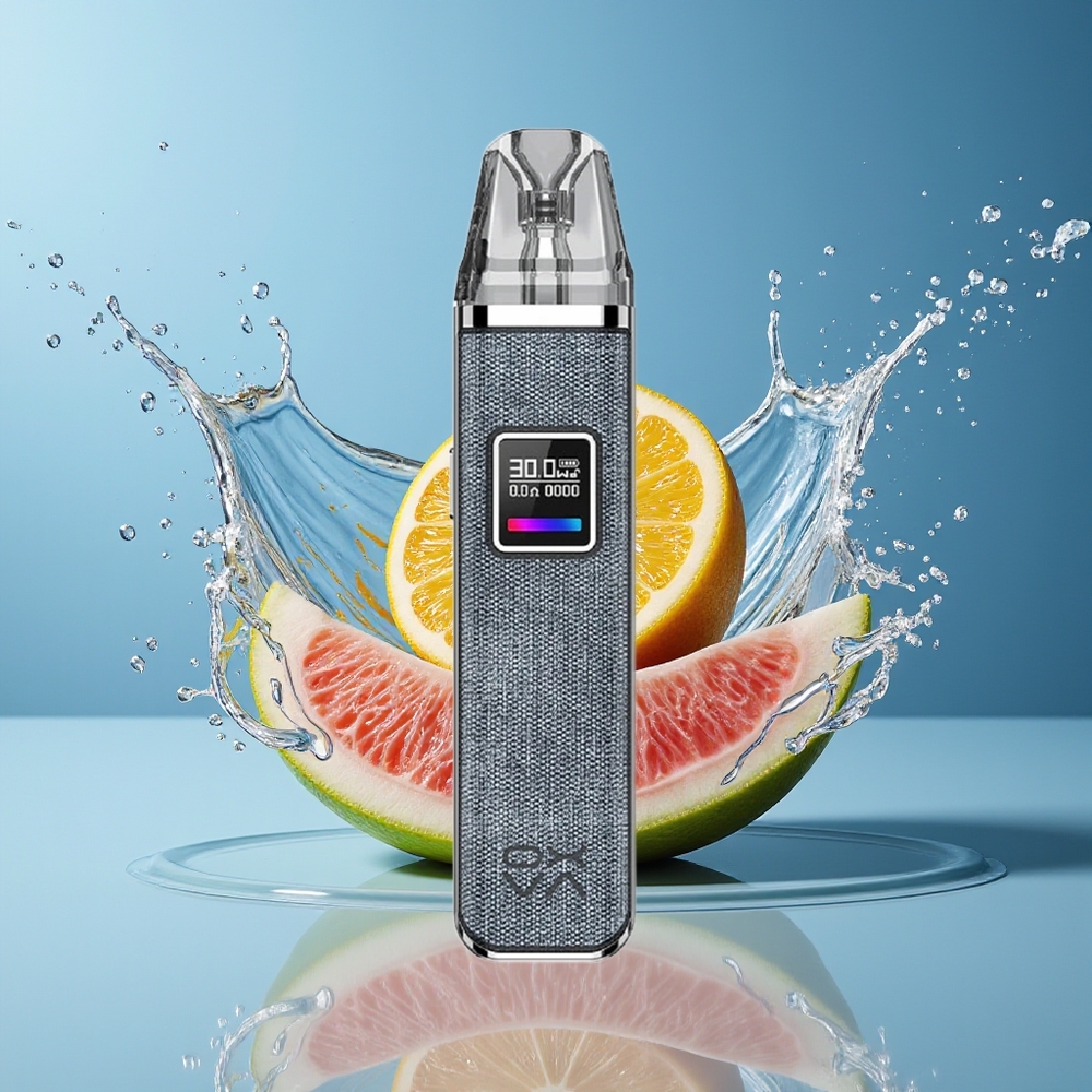 Oxva Xlim Pro Dansk Engros med RGB Lys, 1000mAh Batteri og Denim Blå Top-fyld Patroner