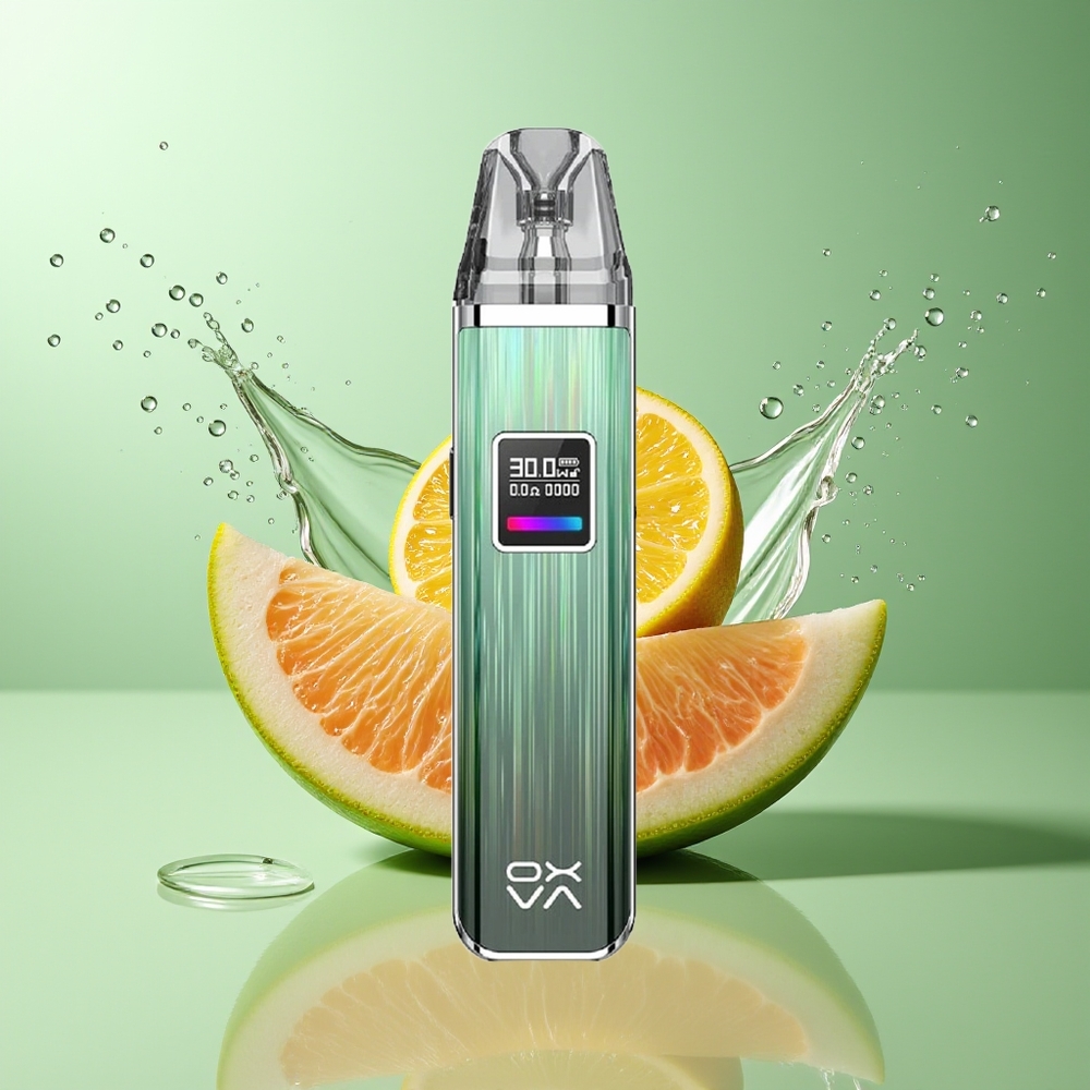 Oxva Xlim Pro Dansk Engros med RGB-lys, 1000mAh batteri og Glemsk Grøn farve