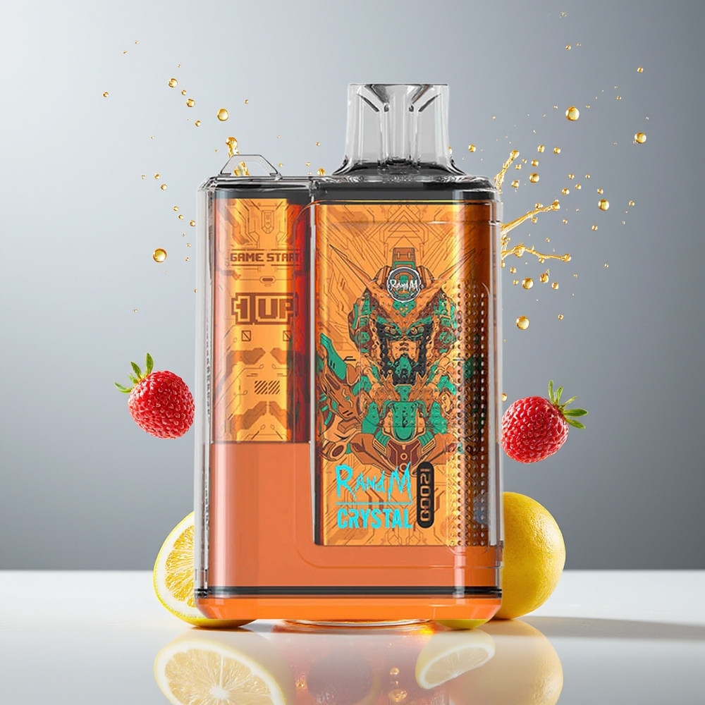 RandM Fumot Crystal 12000 Puffs Dansk Engros Disposable Vape med RGB Lys og Cola Is Smag